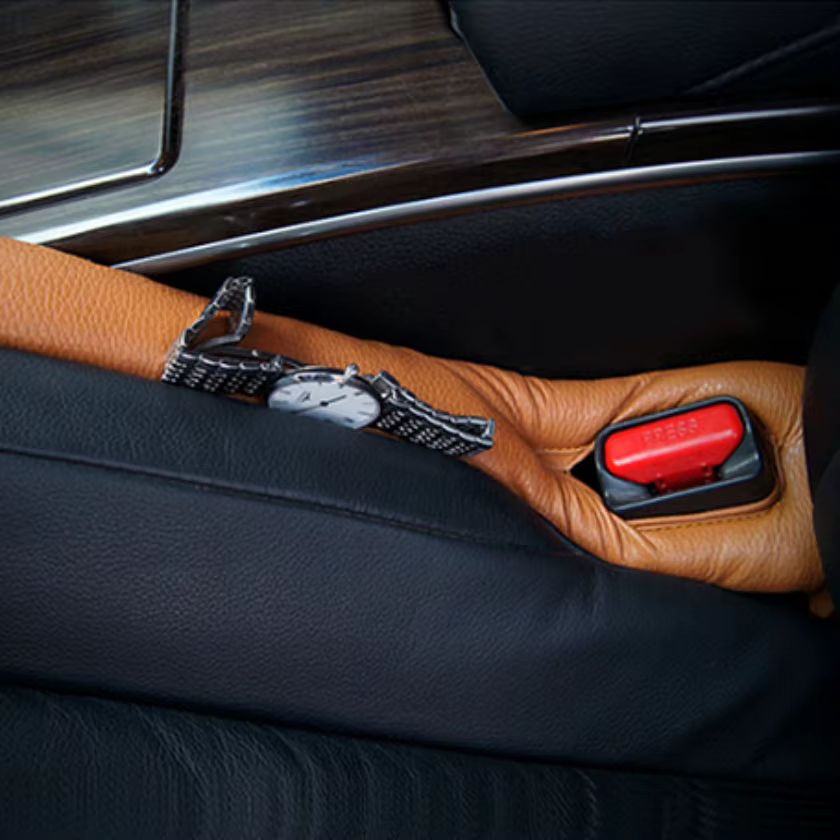 Car Niche Cushion sheet Premium Leather Car Sside Pocket 1 + 1