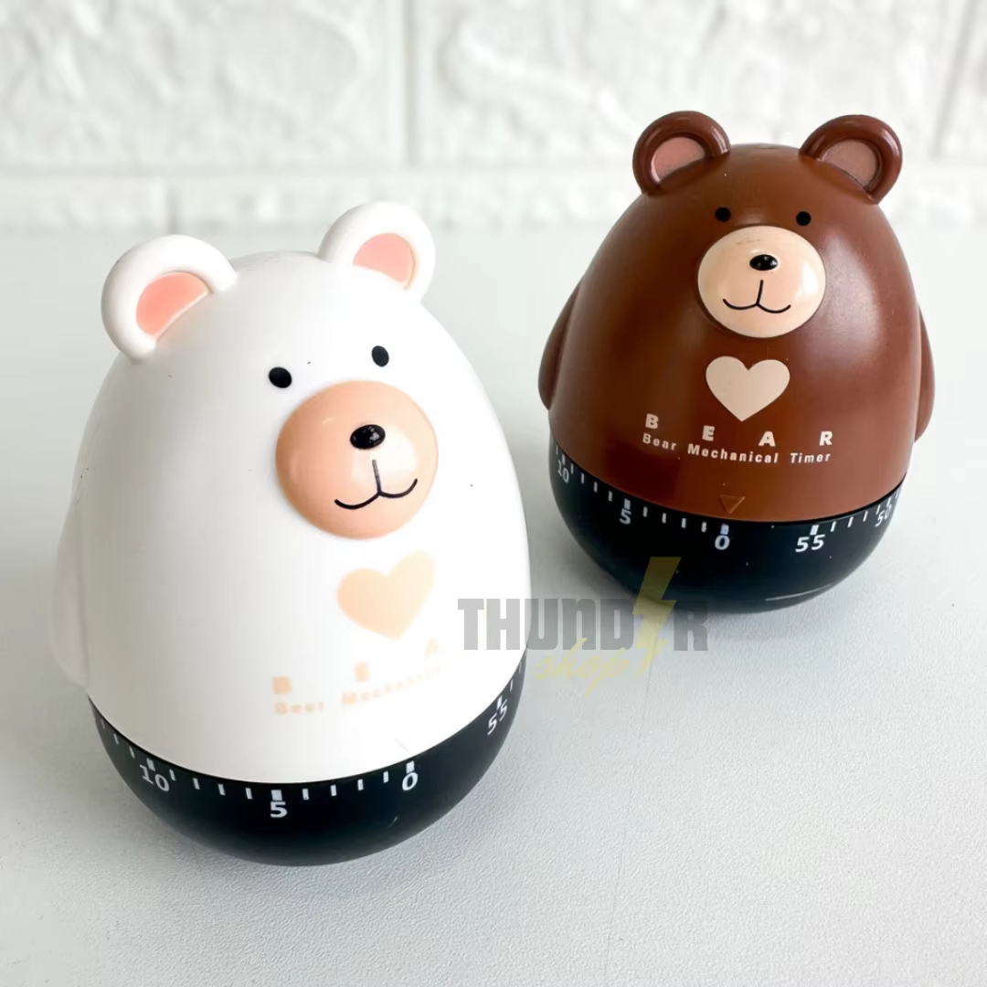 Temporizador Urso Timer  de Cozinha Cronometro para Estudos Pronta Entrega