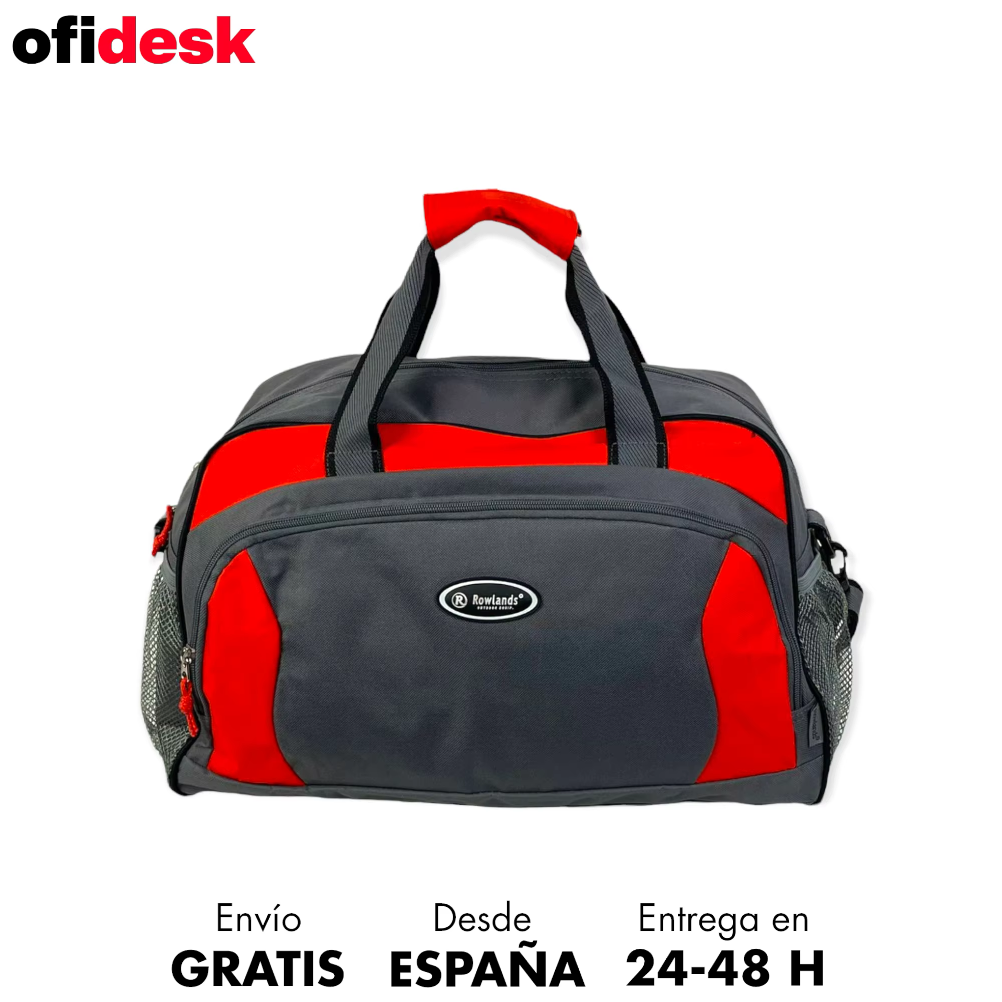 OFIDESK-Nylon compact sport bag, with multiple outer and inner pockets, with adjustable shoulder handle, men and women travel bag