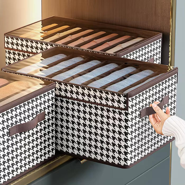 Transparent Window Box For All-use Clothes Toy storage Living Box 48L storage box