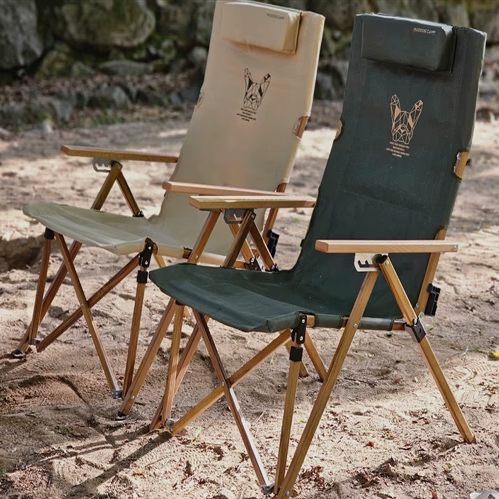 Mad Dog Camp 4-speed angle adjustable Camping recliner Relillex with a door draw