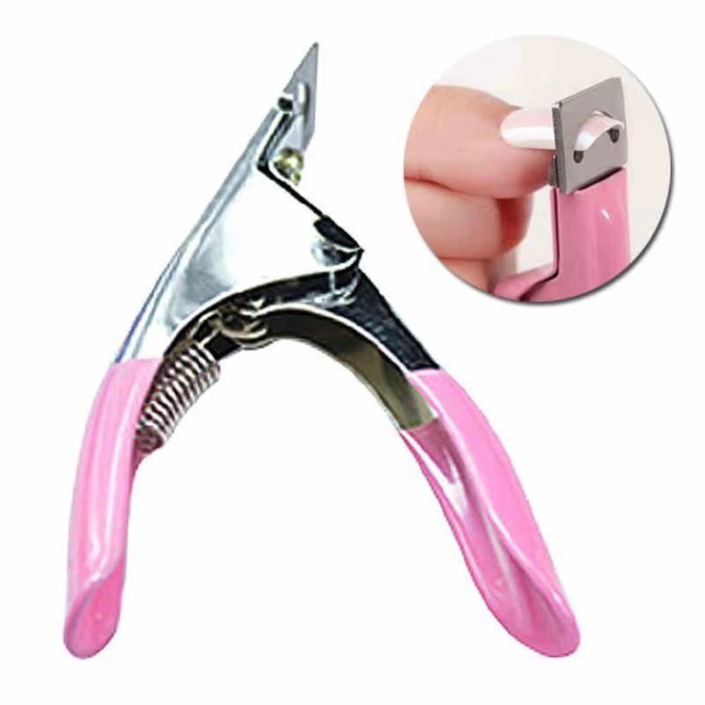 Stainless action fake nail cutter/manicure