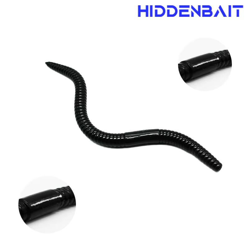 HIDDENBAIT Hidnbay Leda 5.8 four-tailed one-length Soft Bait bass worm bass lure Soft Bait bass fishing