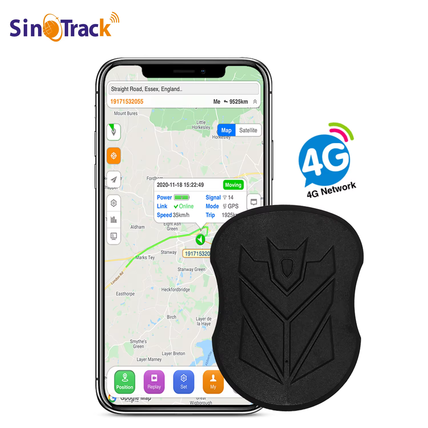 SinoTrack 4G 5000/10000 mAh ST-905/ST-915 Waterproof GPS Vehicle Tracker Magnet Long Standby Battery Real Time Position APP