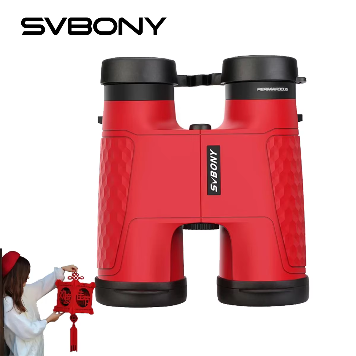SVBONY SV30 10x42 Fixed-Focus Binoculars Telescope Mid-size Roof Prism Perfect Fit Football Sporting Events Sports Concert