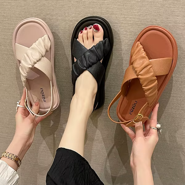 Women Sandals Slipper Leather 230 ~ 245mm Casual Summer Sandal shoes