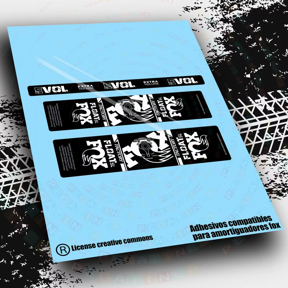 WP594 compatible stickers FOX FLOAT SL FACTORY 2024 bike MTB BTT bike accessories sticker components