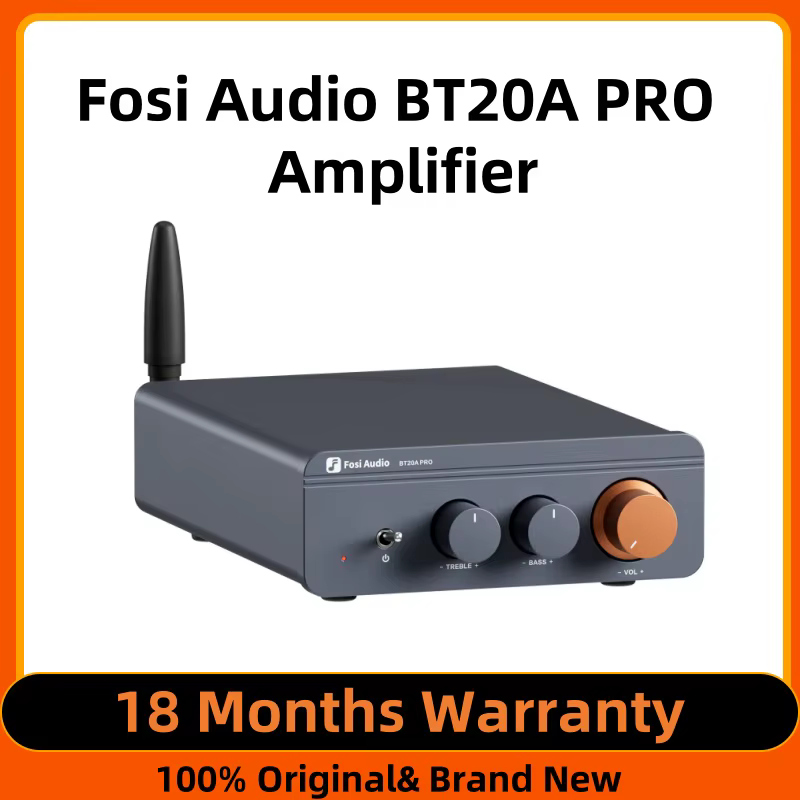 Fosi Audio BT20A Pro TPA3255 Bluetooth Sound Power Amplifier 300W x2 Mini HiFi Stereo Class D Amp Bass Treble For Home Theater