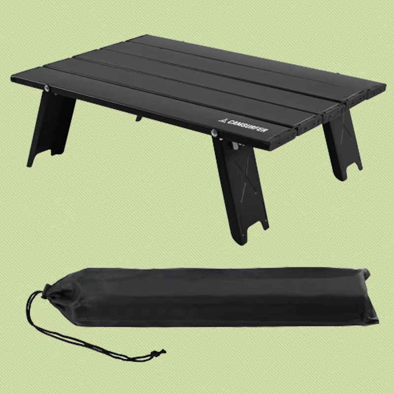 Cam Surfer Backpacking & Camping Super-light Mini Table, Picnic Table (Table + storage pouses), camping Table, Folding Table