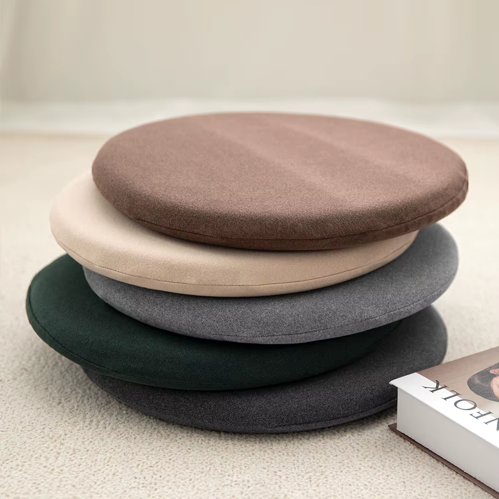 Moe mile macaron seat memory foam Cafe dining table chair circular seat 40