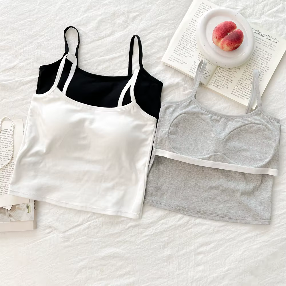 Cap built-in Short Long Crop String Nash Laid Inner sleepless Bra Top No. 147