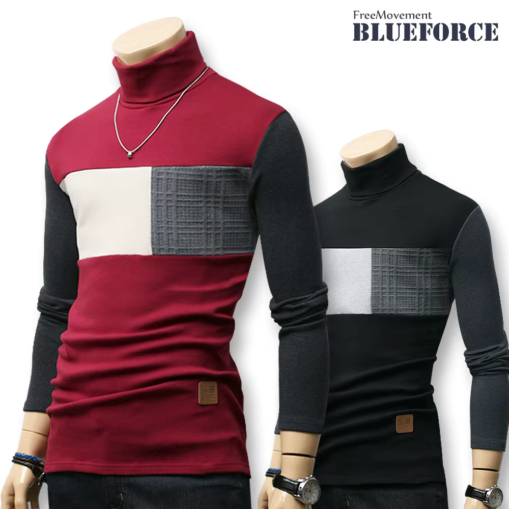 Blue Posters Twarty Moby Elbon Sour Slim-fit Uminewood Pola T-shirt Neck