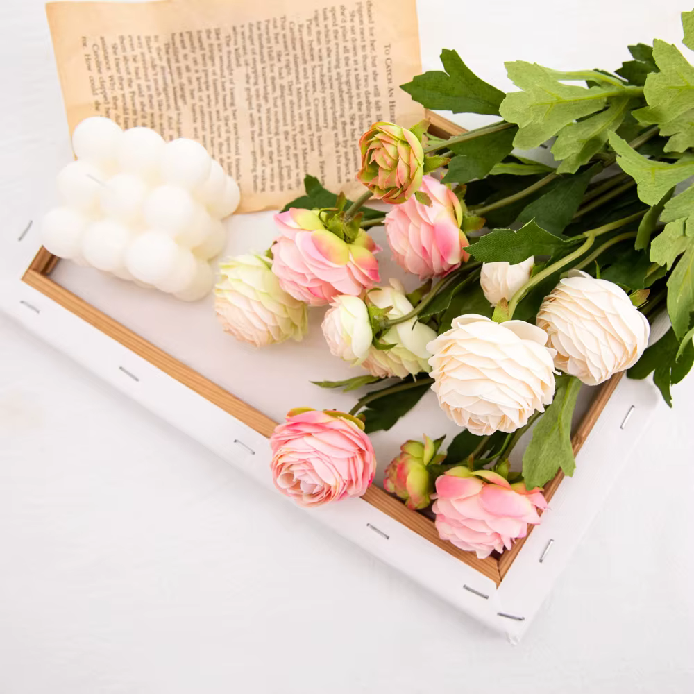 [Decorating Garden] Cuti Lanunculus Flower Decor Fake Flower Hue Interior