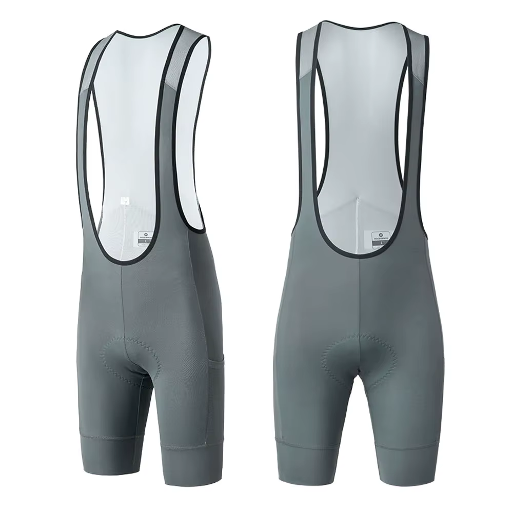 Rock Bros Road to Sky Bib short cycle pants bicycle pants (men's gray) BRCMB102