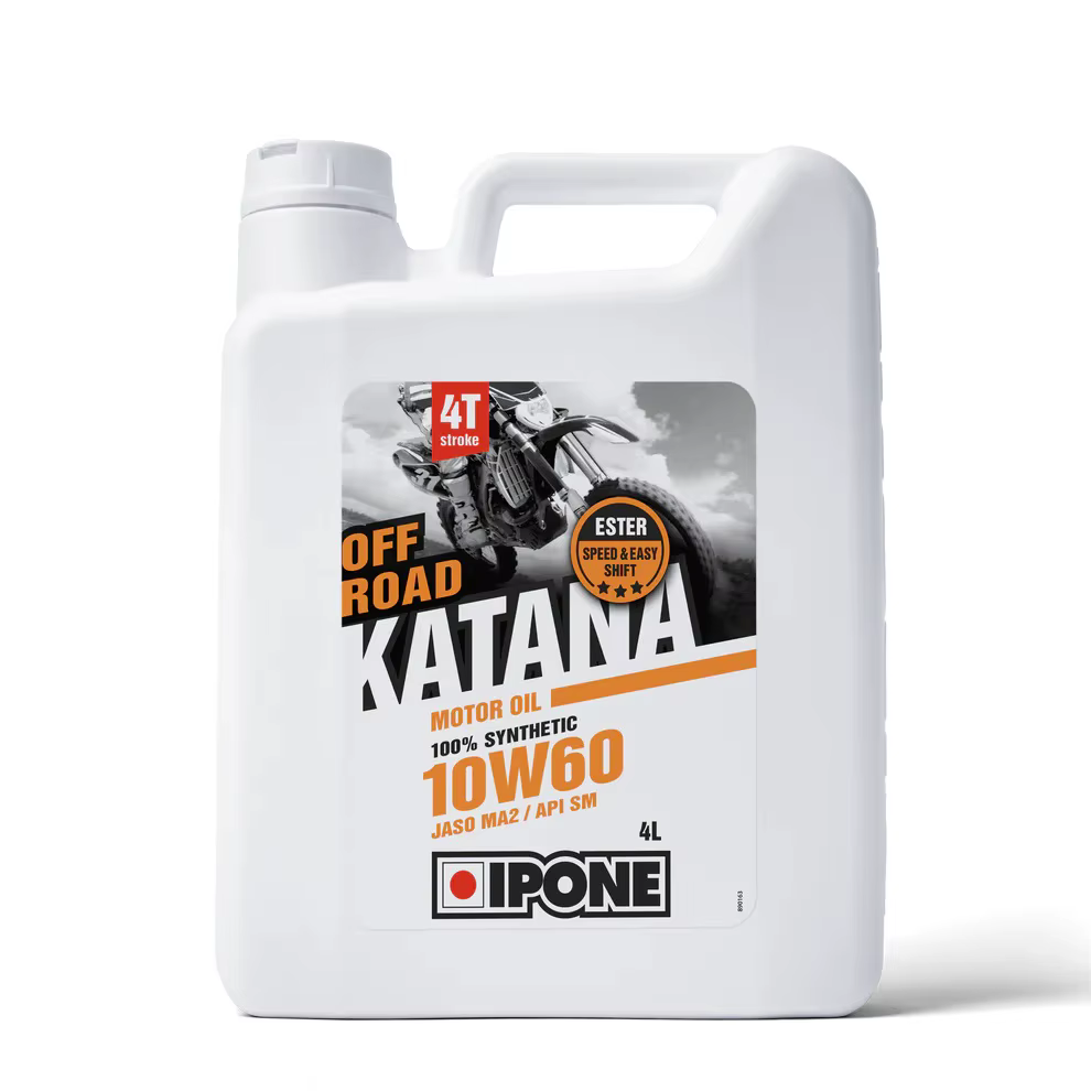 IPONE Oil/Lubricant 100% Off Road/Cross/Enduro/ATV KATANA 10W40, 10W50, 10W60 1L and 4L