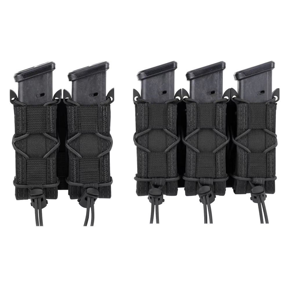 Molle Pistol Mag Pouch Double/Triple Stack Magazine for 9mm/.40 Calibers 45acp Glock S&W M&P, Sig 226/229, and Springfield 1911