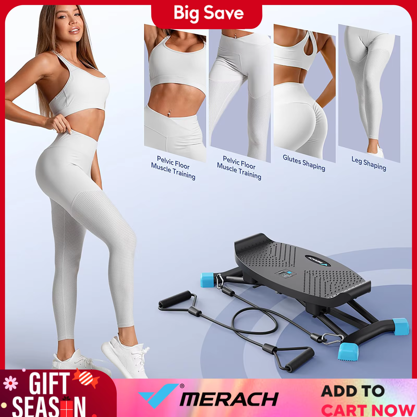 MERACH Ski Machine Simulated Ski Training Machine Leg Exercise Fun Cardio Fitness Machine Full Body Aerobic Exercise Equipment