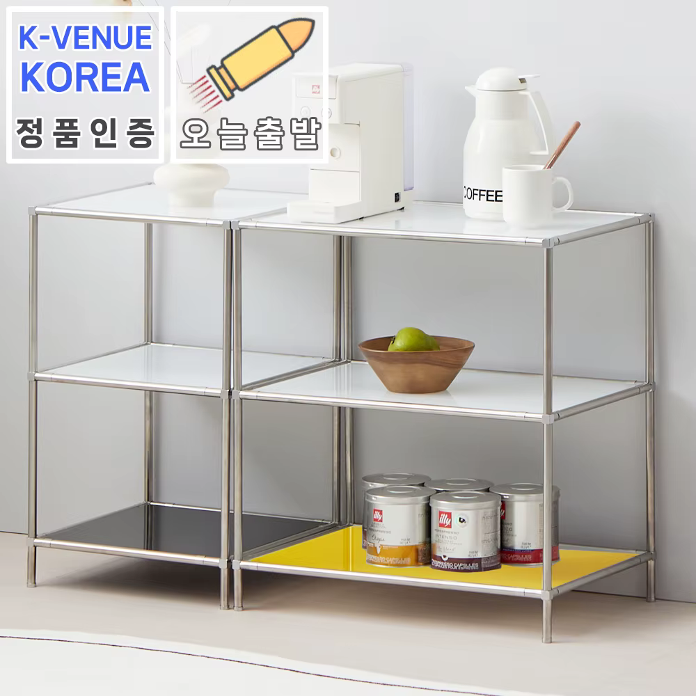 Reinforced Glass Module Shelf Stainless Steel Frame Glass Color Replacement