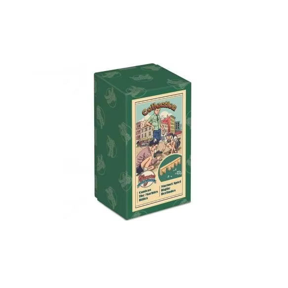 Cayro-marbles-+ 8 years-Retro box and cloth bag-children and adults-glass marbles and wooden goals