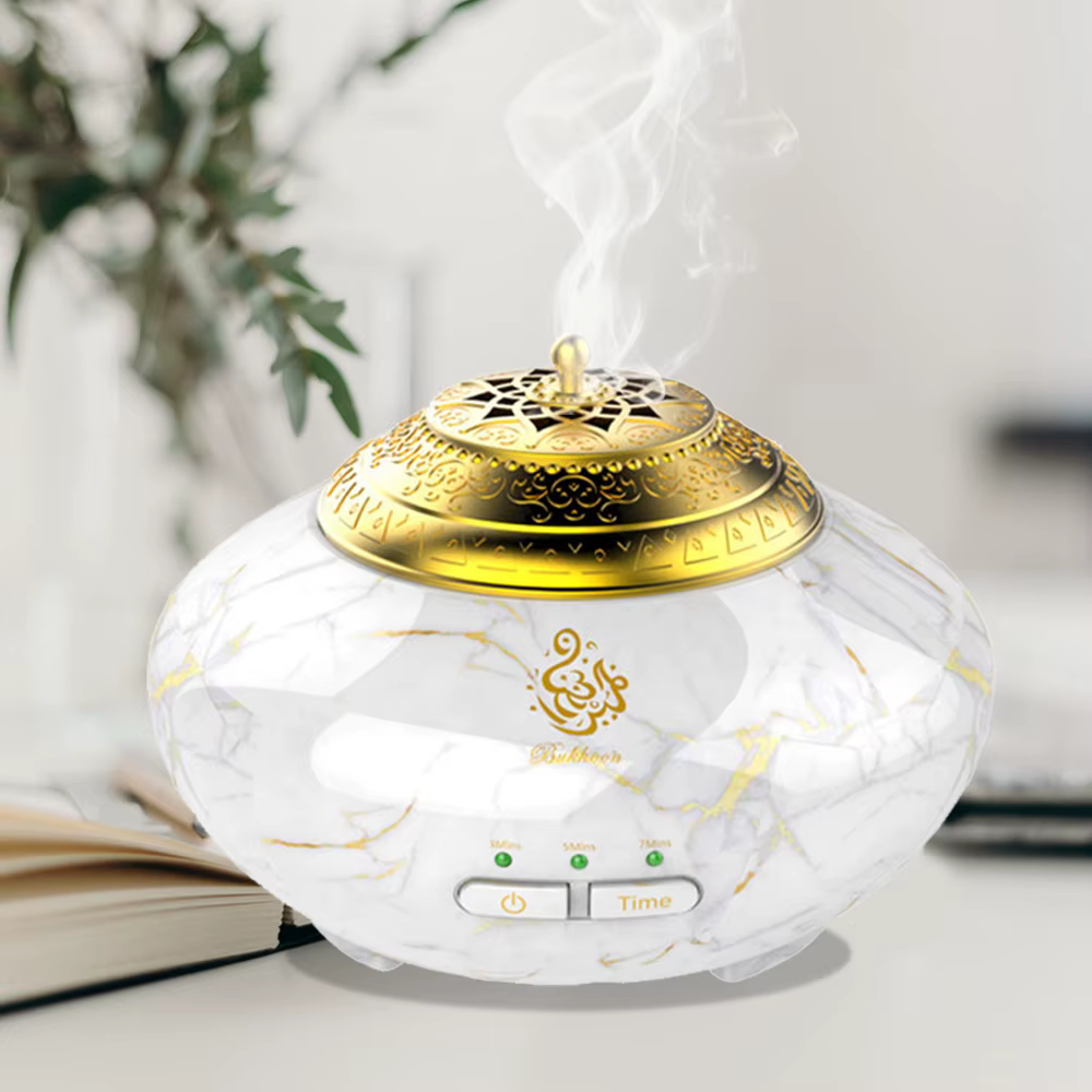Mini USB Arabic Aromatherapy Diffuser Rechargeable Portable Electronic Incense Burner Furnace-shaped Aroma Air Purifier For Home