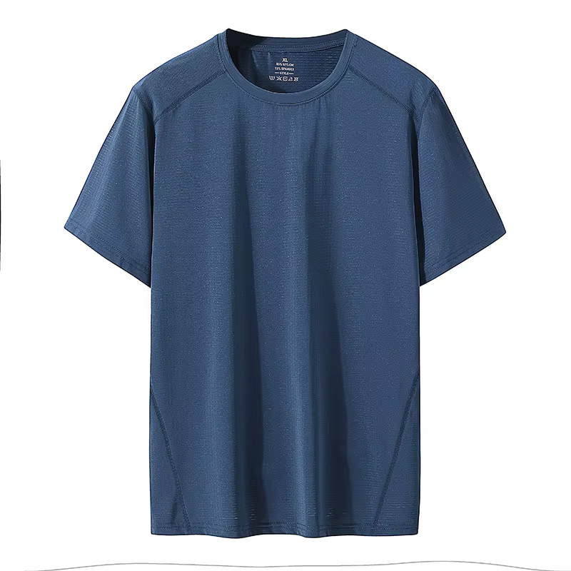 Quick Dry Sport T Shirt Men 2024 Short Sleeves Summer Casual Mesh Cotton Plus OverSize 6XL 7XL 8XL Top Tees GYM Tshirt Clothes