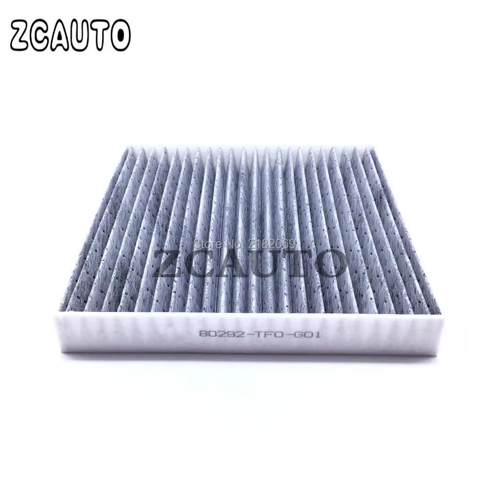Car Auto Carbon Fiber Cabin Air Filter For Honda CR-Z Civic HR-V Fit Insight Acura 80292-TF0-G01 CU21003 80291-TF0-U01 2010-2020