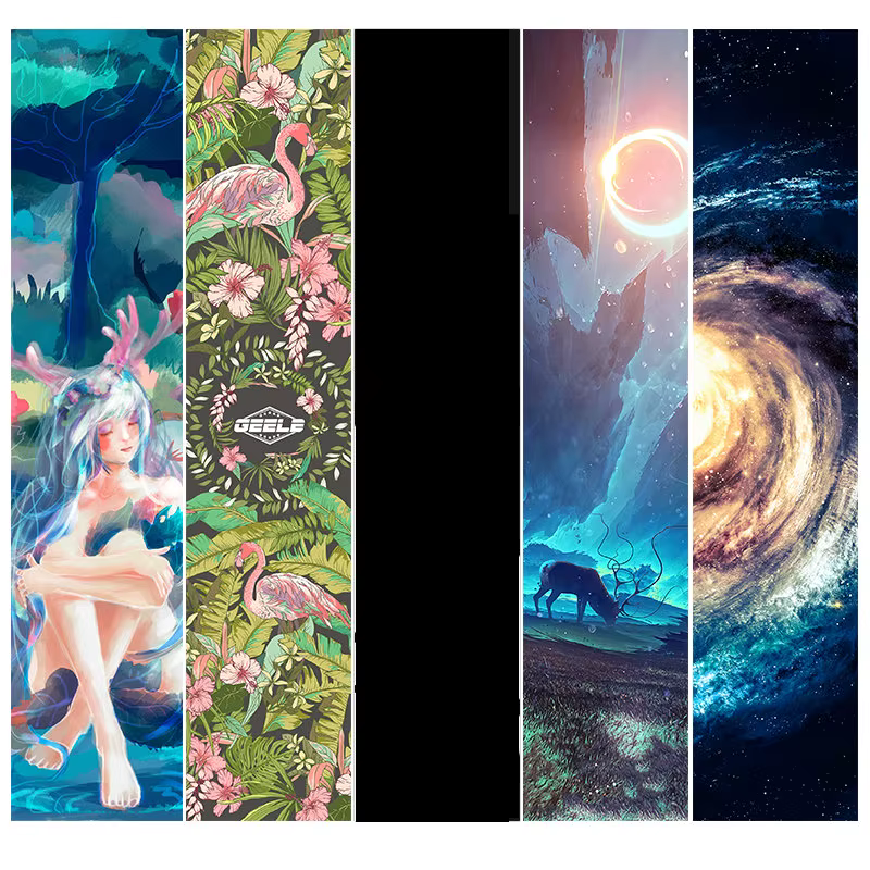 Longboard Sandpaper Skateboard Sticker Thickened Anti Slip Sticker Surfboard Sandpaper Land Surfing Skateboard Parts