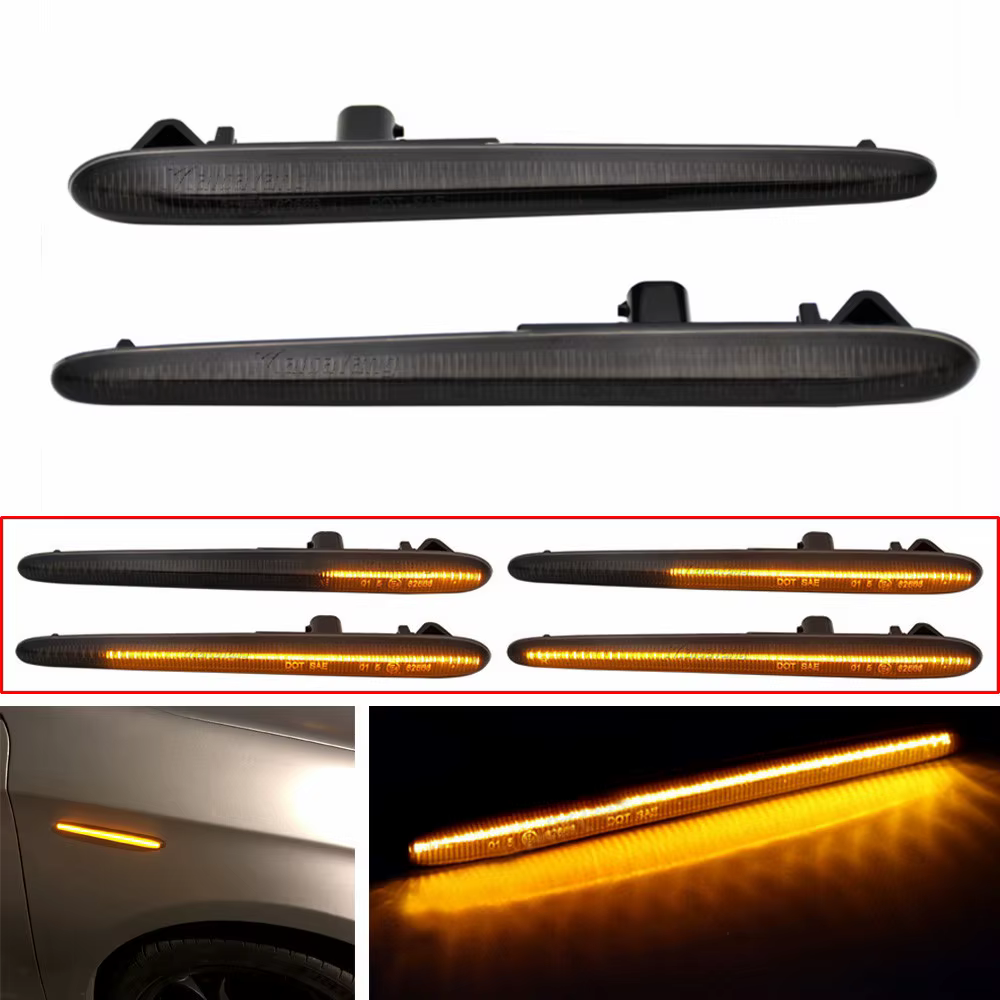 1Pair Dynamic LED Arrow Side Marker Turn Signal Blinker Flowing Light Fit For Alfa Romeo Giulietta Veloce Ti Sprint 2010-2021