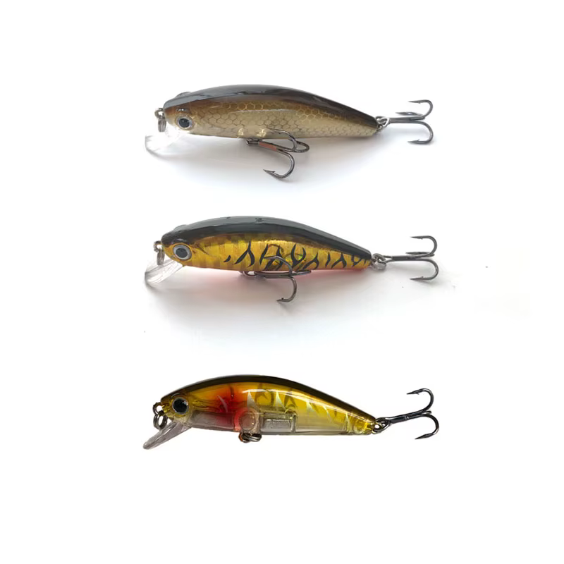 1pcs Slowly Sinking 50MM 6.5G Minnow Fishing Lure Isca Artificial Hard Bait Bass Wobblers 3D Eyes Crankbait Carp Pike Tackle
