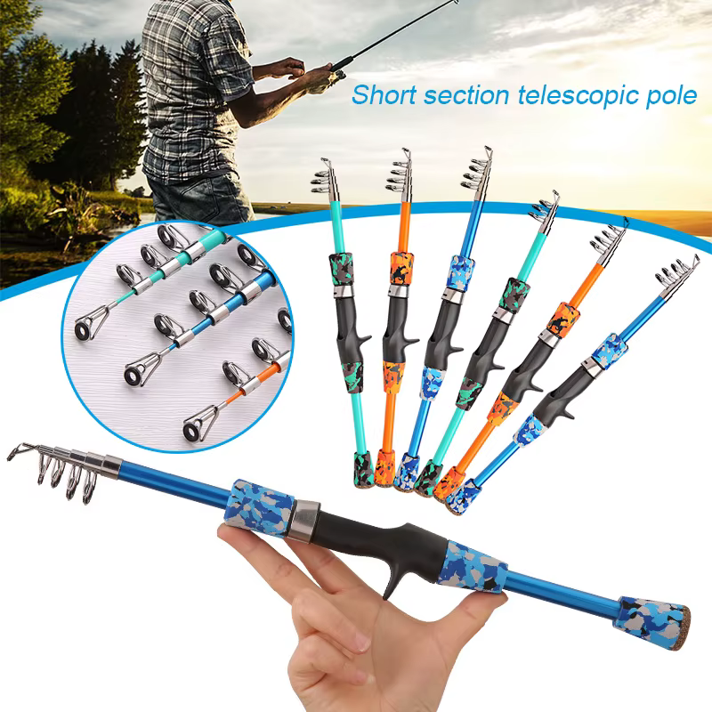 Adjustable Retractable Fishing Rod, Strong Pulling Force, Portable Sea Fishing Lure Rod, Sprzet Wedkarski