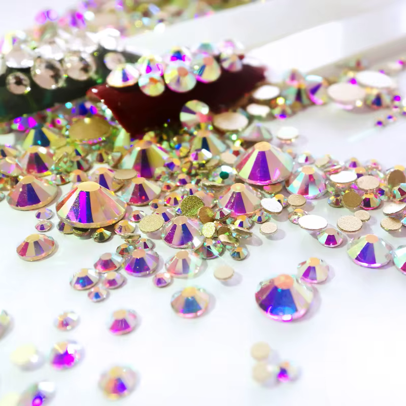 Glass Pixie Garment Rhinestones 5A Nail Art AB Crystal Strass Stones Crystals Non Hot Fix Craft Rhinestone Diy For Shoes