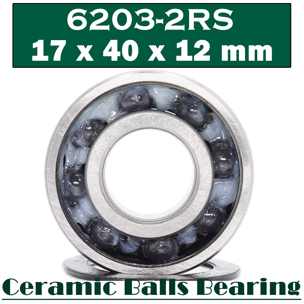 6203 Hybrid Ceramic Bearing 17*40*12 mm ( 1 PC ) Industry Motor Spindle 6203HC Hybrids Si3N4 Ball Bearings 3NC 6203RS