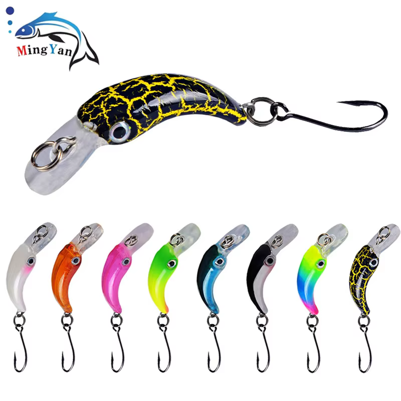 1pc Slowly Sinking Minnow Fishing Lure 3.8cm 1.5g Mini Artificial Hard Bait Sharp Hook Crankbait Wobbler Trout Pike Bass Fishing