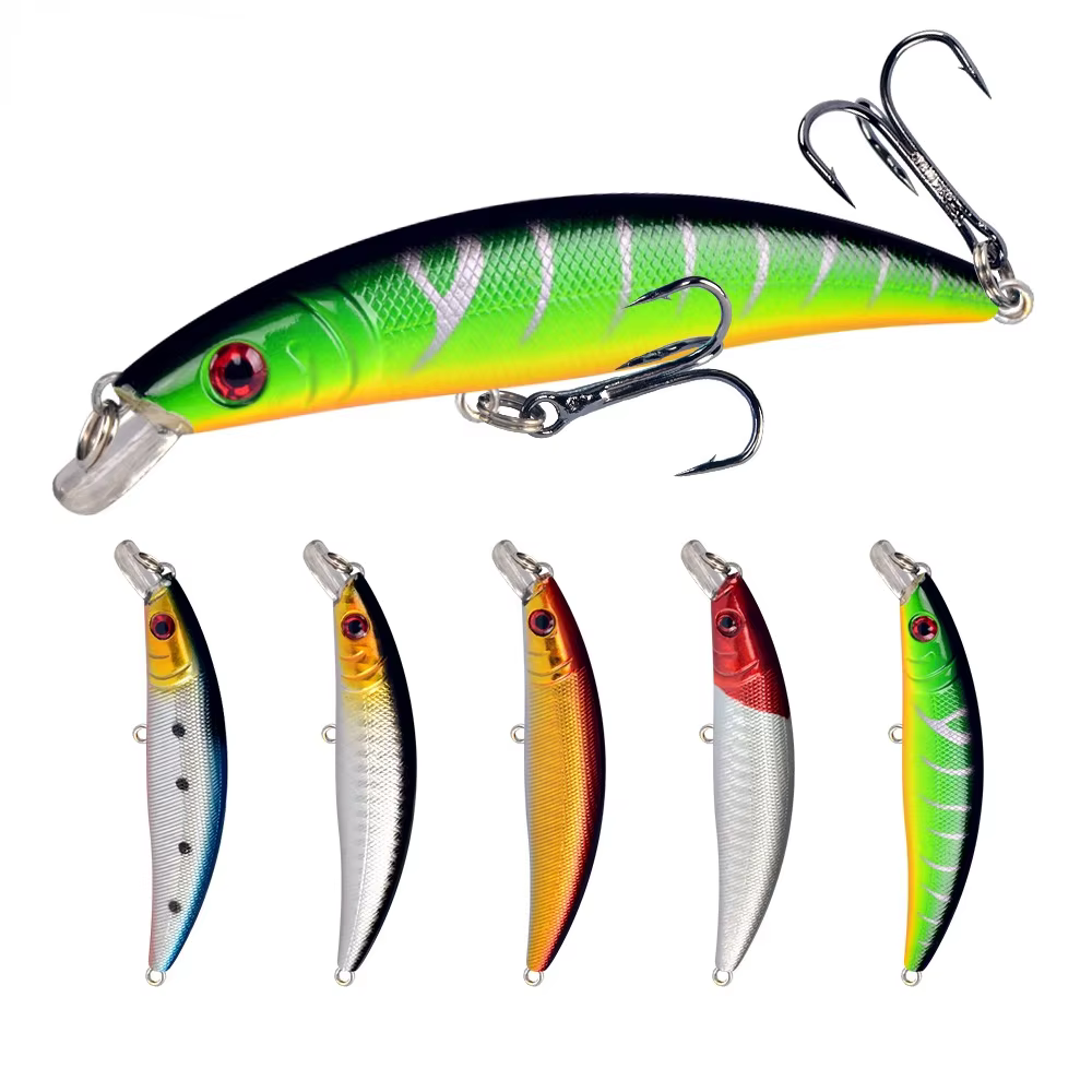 1pcs Sinking Minnow Fishing Lure Wobblers 8.5cm 8.5g Hard Artificial Bait 3D Eyes High Quality Crankbait Plastic Baits