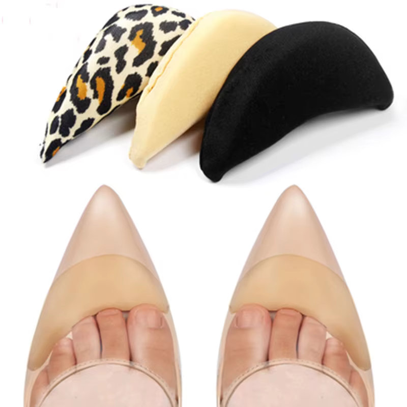1Pair Forefoot Insert Pad For Women High heels Toe Plug Half Sponge Shoes Cushion Feet Filler Insoles Anti-Pain Pads