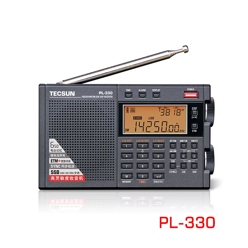 New Tecsun PL-330 Full Band High Sensitivity Portable Radio Shortwave Unilateral Upgrade