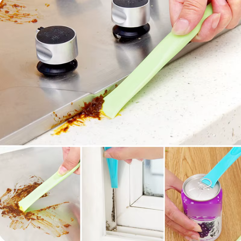 Kitchen Stove Scraper Home Edge Cleaning Plastic Scraper Decontamination Tool Bathroom Useful Shovel Scraper Strongly Can Opener