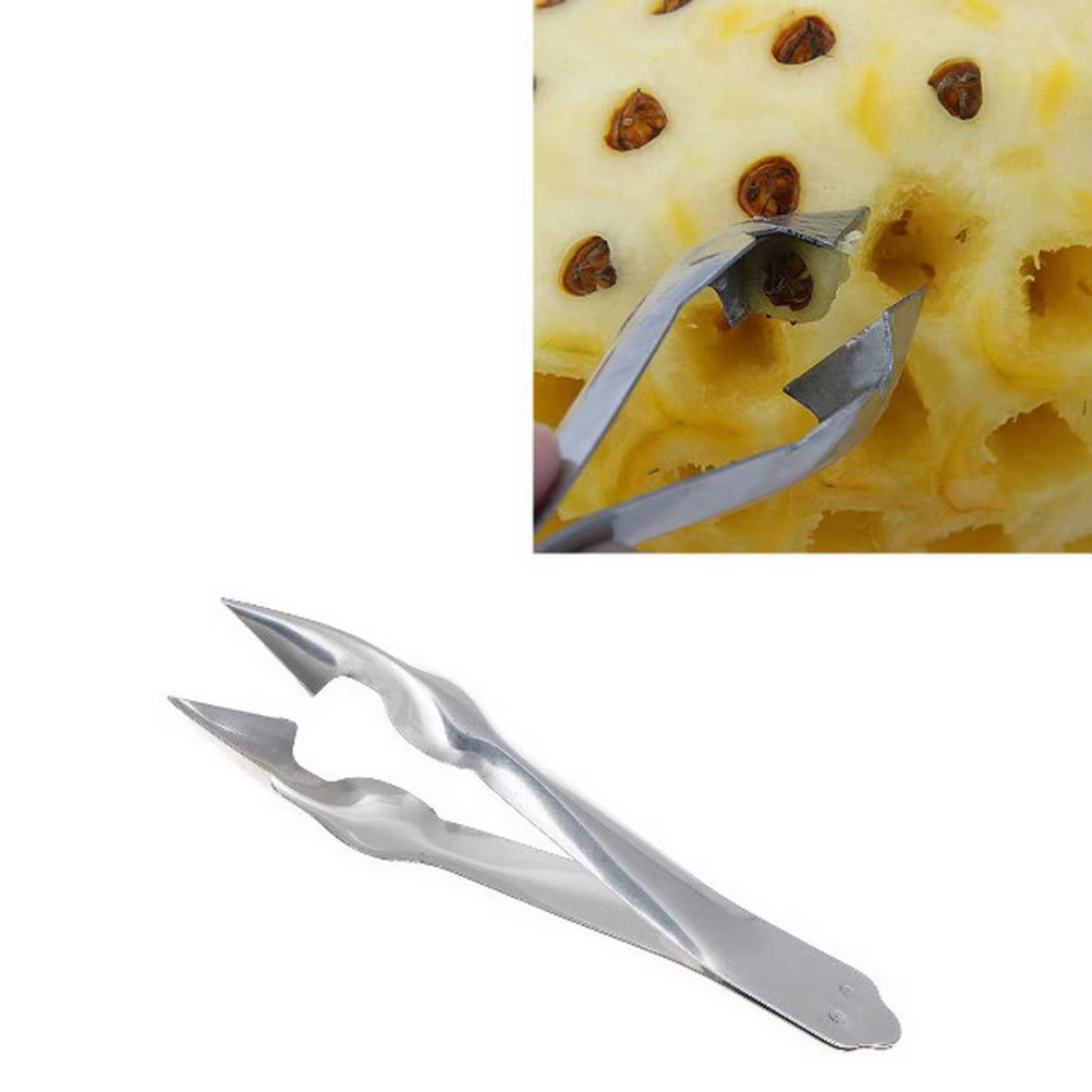 1PCS Pineapple Seed Remover Clip Practical Stainless Steel Cutter Pineapple Eye Peeler Home Kitchen Tools