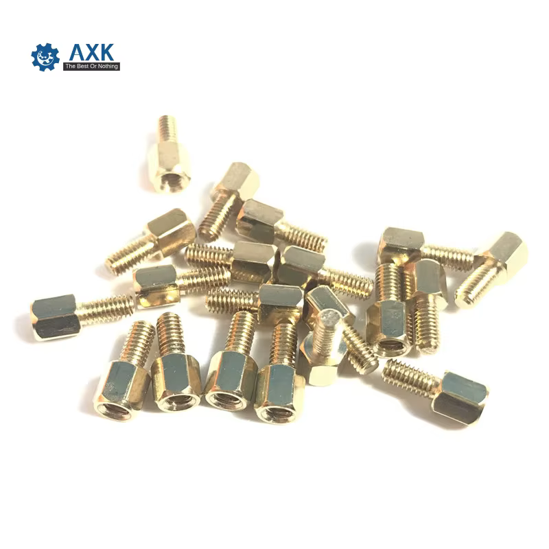 Stud Spacer Brass Copper M4 +6mm 6 8 9 10 12 14 15 16 17 18 20 Mm Male Female Pillars Hex Set Screws High Standoff Follow