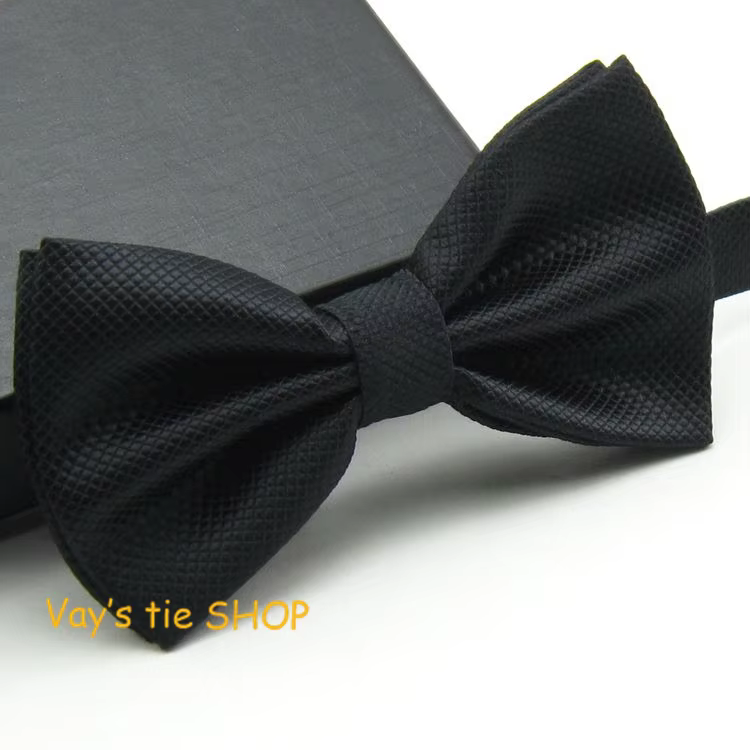 Mens Pajaritas 2021 Fashion Bowtie Dull Jacquard Plaid Grid  Bow Ties Leisure Solid Wedding Tuxedo Butterfly  Black 12*6CM