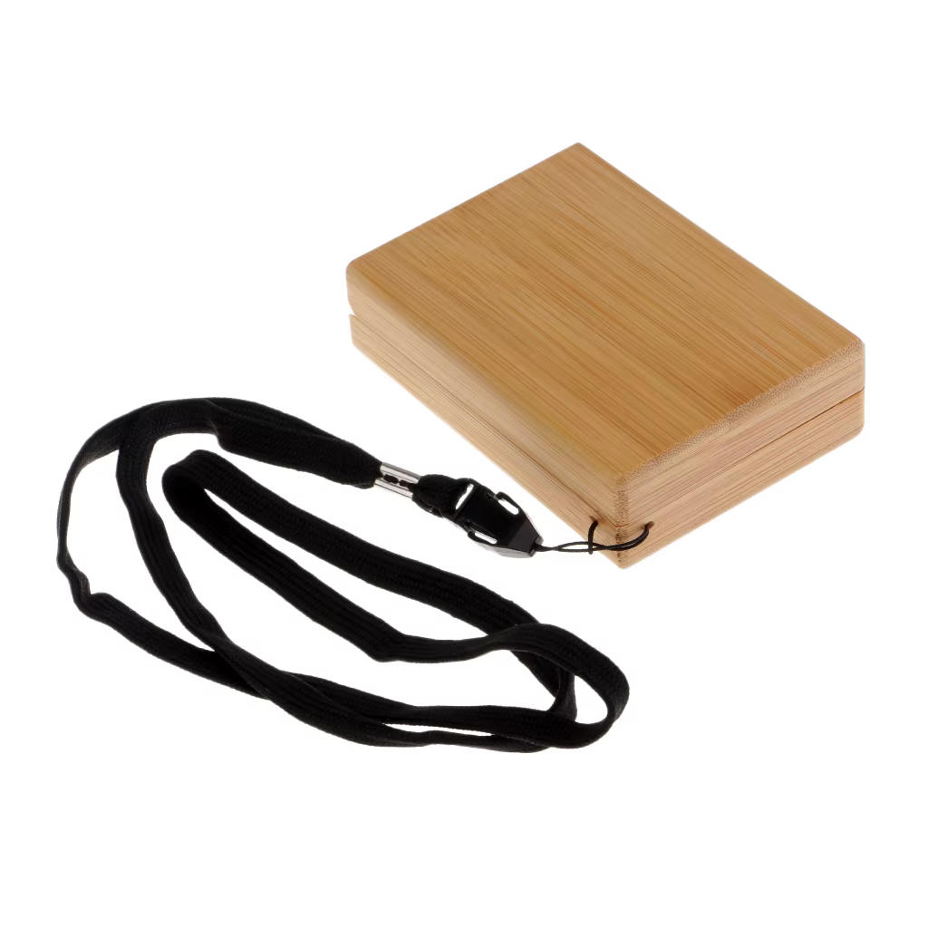 Smooth Surface Fly Fishing Box Wooden Bamboo Box Slit Foam Tackle Box Lure Hook Baits Storage Case