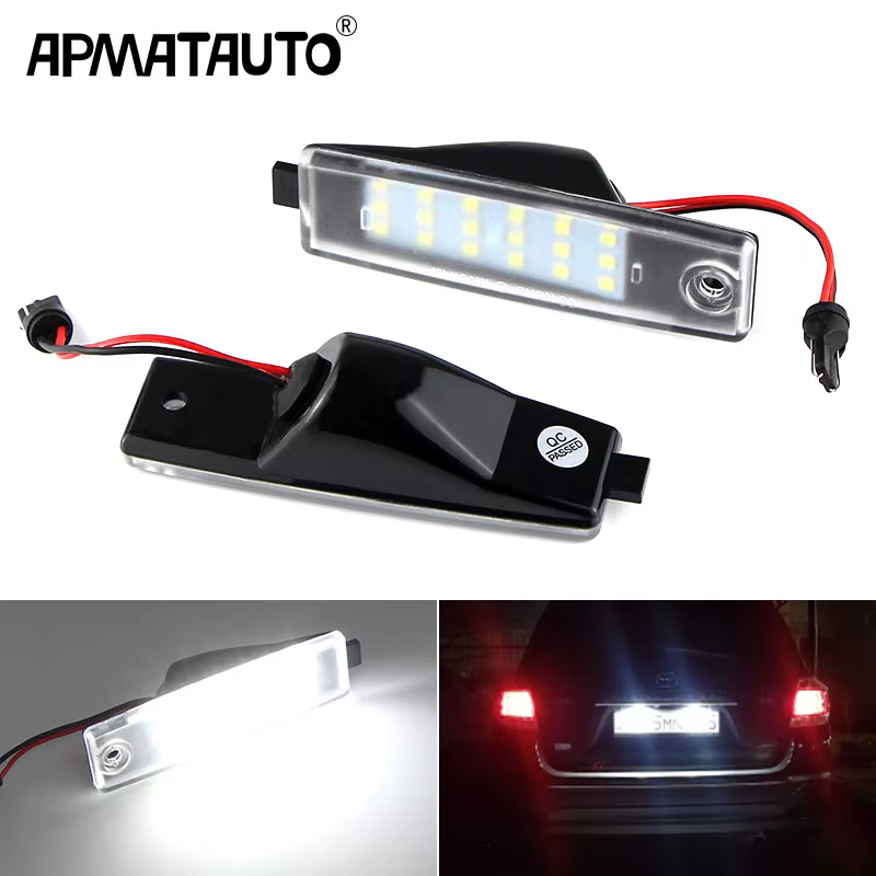 2Pcs For TOYOTA Hiace S.B.V/Highlander/RAV4/Land Cruiser 200/For Lexus RX300/For Scion XB LED Number License Plate Light Lamp