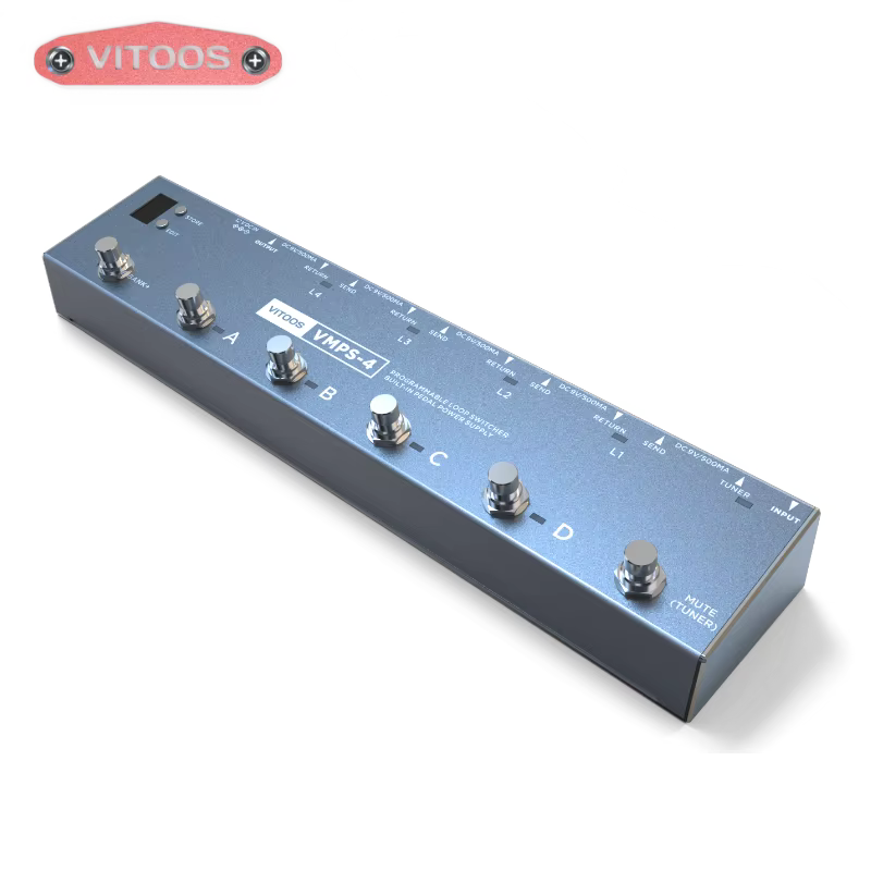 vitoos VMPS-4 loopswitcher isolated power supply built in pedal channel switch guitar bass effect program