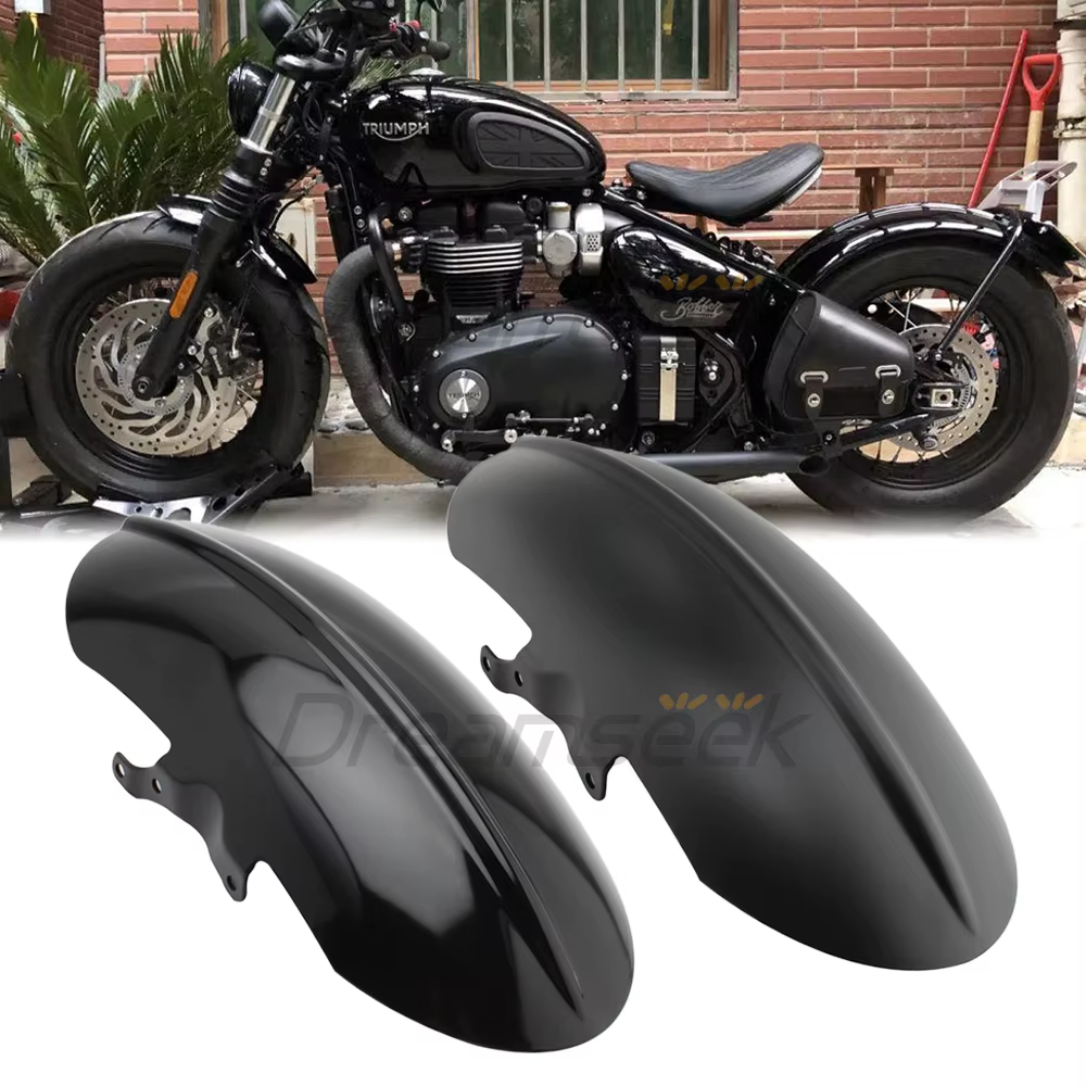 Front Fender Mudguard Fairing for Triumph Bonneville Bobber 2017 2018 2019 2020 2021 Motorcycle Wheel Splash Cover Guard Short