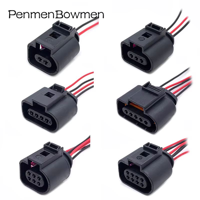 2 3 4 5 6 8 10 14Pin 1.5MM Auto Coil Waterproof Connector Wire Harness Horn Plug 1J0973702 1J0973703