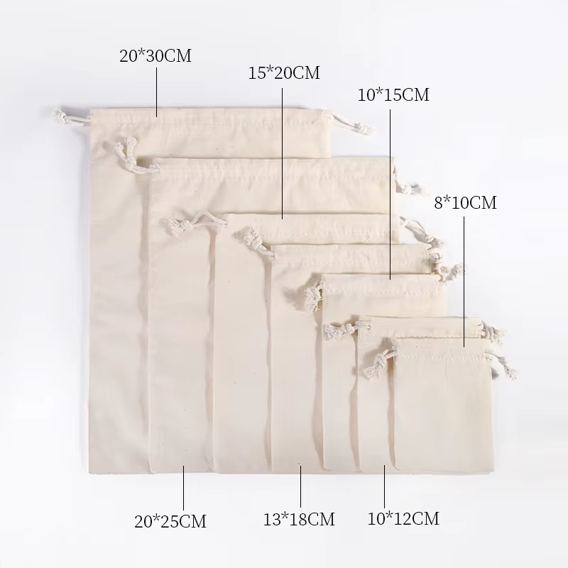 10pcs Cotton Bags Gift Drawstring Pouch Gift Box Packaging Bags Gift Linen Bags Jewelry Display Xmas Wedding Sack Burlap Bag Diy