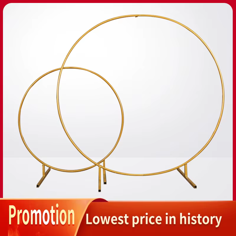 Circle Wedding Arch Round Background Birthday Party Balloon Arch Christmas  Decoration Flower Stand