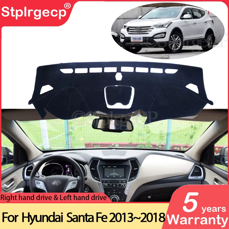 for Hyundai Santa Fe 2013 2014 2015 2016 2017 2018 DM IX45 Anti-Slip Mat Dashboard Cover Pad Sunshade Dashmat Carpet Accessories