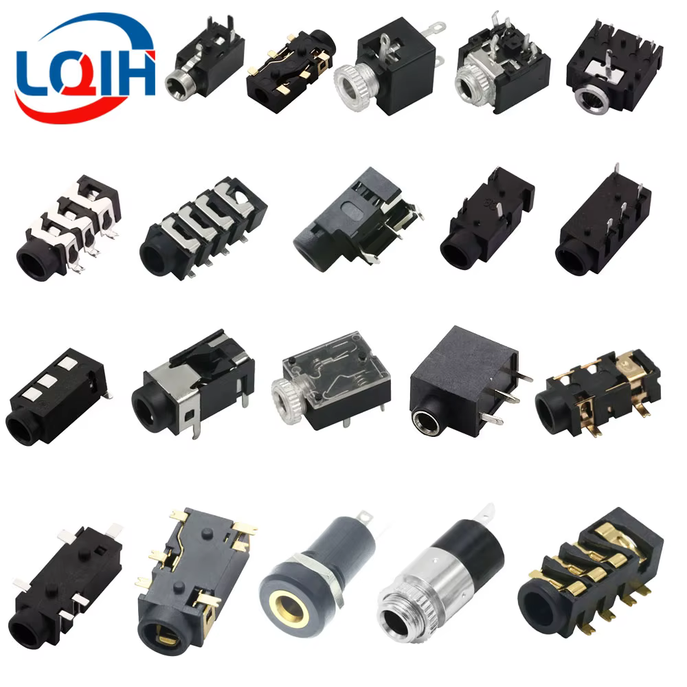 10PCS  2.5 3.5MM Headphone Jack Audio Video Female Dual Channel Stereo Jack Jack Socket Stereo Solder Panel Mount PJ-210B PJ-392