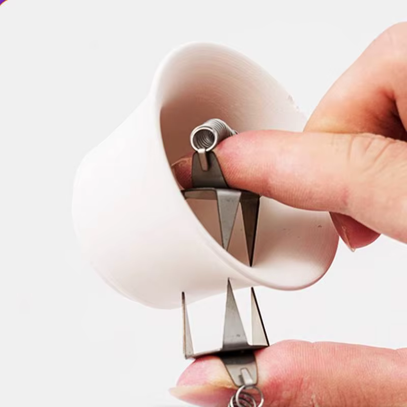 Glaze Clips Ceramic Glazing Tools Fingertip Dipping Glaze Clips Easy Cleaning Glazed Clamps Lightweight Pottery Glaze Coloring